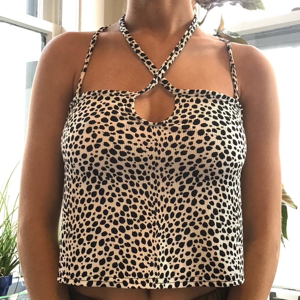Nasty Gal strappy printed top